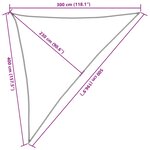 vidaXL Voile d'ombrage 160 g/m² Noir 3x4x5 m PEHD