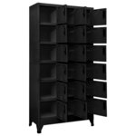 vidaXL Armoire à casiers Noir 90x40x180 cm Acier