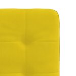 vidaXL Chaises à manger lot de 4 jaune velours