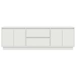 vidaXL Meuble TV avec lumières LED blanc 160 5x41x50 cm