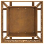 vidaXL Braise Marron 80 x 80 x 30 cm Acier résistant aux intempéries
