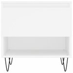 vidaXL Tables basses 2 Pièces blanc 50x46x50 cm bois d'ingénierie