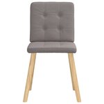 vidaXL Chaises à manger lot de 4 taupe tissu