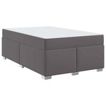 vidaXL Cadre de lit Gris 120 x 200 cm Faux cuir