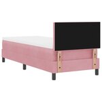 Lit Box Spring vidaXL avec Matelas Rose 80x200 cm Velours