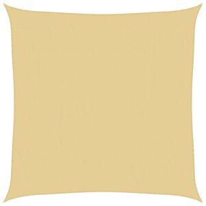 vidaXL Voile d'ombrage sable 2x2 m 100   polyester oxford