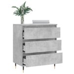 vidaXL Buffet Gris béton 60x35x70 cm Bois d'ingénierie
