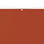 vidaXL Auvent vertical Terre cuite 140x800 cm Tissu oxford