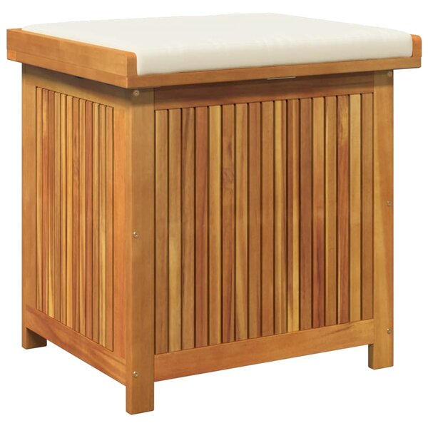 vidaXL Boîte à coussins d'extérieur 60x50x61 cm bois massif d'acacia