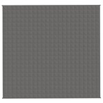 vidaXL Couverture lestée Gris 220x230 cm 11 kg Tissu
