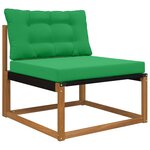 vidaXL Coussin de canapé d'extérieur 2 Pièces Vert Polyester