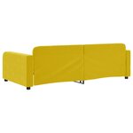 vidaXL Lit de repos sans matelas jaune 90x200 cm velours