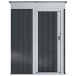 vidaXL Cabanons de jardin Anthracite 137 x 81 x 180 cm Métал