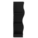 vidaXL Étagère d'angle Noir 34 x 33 x 102 cm Bois d'ingénierie