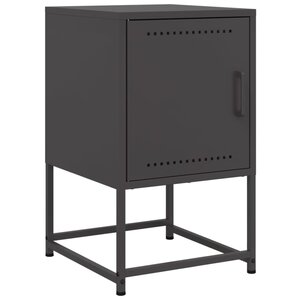 vidaXL Table de chevet noir 36x39x60 5 cm acier