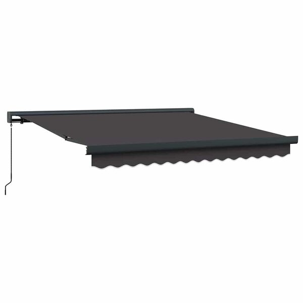 vidaXL Auvent Rétractable Anthracite 300 x 250 cm Tissu  Métal