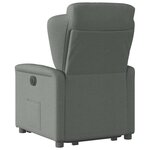 vidaXL Fauteuil inclinable Gris foncé Tissu