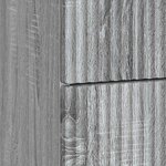 vidaXL Cabinet de chevet Sonoma gris 43 x 41 x 66 5 cm