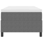 vidaXL Lit à ressorts Gris clair et blanc 203 x 80 x 60 cm