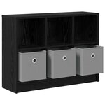vidaXL Buffet Chêne noir 73 5 x 22 5 x 53 5 cm