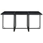 vidaXL Ensemble à manger d'extérieur 11 Pièces coussins résine tressée