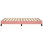 vidaXL Cadre de lit sans matelas rose 120x190 cm velours