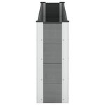 vidaXL Jardinière surélevée Noir 200 x 30 x 72 cm WPC et Aluminium