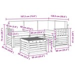 vidaXL Ensemble de canapés d'extérieur 5 pc Naturel et Beige Polyester