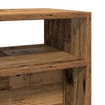 vidaXL Table console vieux bois 105x30x80 cm bois d'ingénierie