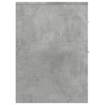 vidaXL Armoire de salle de bain étroite avec roulettes gris béton