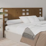 vidaXL Tête de lit Marron miel 206x4x100 cm Bois massif de pin
