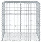 vidaXL Panier gabion avec couvercle 100x100x100 cm fer galvanisé