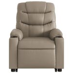 vidaXL Fauteuil inclinable électrique cappuccino similicuir