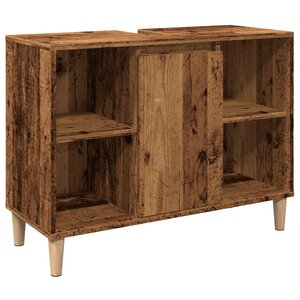 vidaXL Armoire de salle de bain vieux bois 80x33x60 cm bois ingénierie