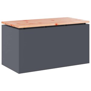 vidaXL Banc de jardin Anthracite 80 x 40 x 43 cm Acier