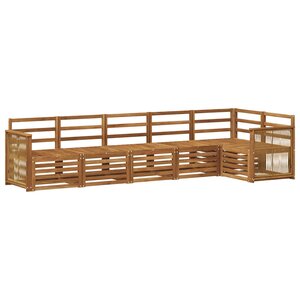 vidaXL Ensemble de canapés d'extérieur 5 pc Naturel