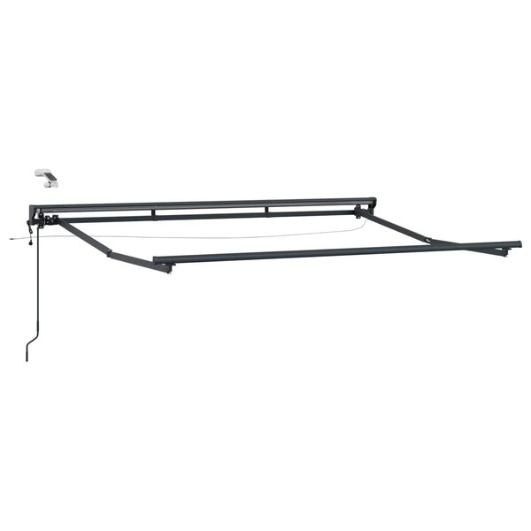 vidaXL Cadre de store électrique avec LED Anthracite 3 x 2 m Aluminium