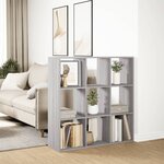 vidaXL Étagère séparatrice de pièce sonoma gris 102x29x103 5 cm