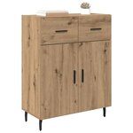 vidaXL Buffet Chêne artisanal 69 5 x 34 x 90 cm Bois d'ingénierie
