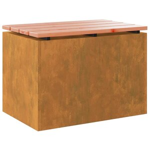 vidaXL Banc de jardin Rouillé 60 x 40 x 43 cm