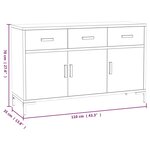 vidaXL Buffet Marron 110x35x70 cm Bois de pin massif