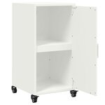 vidaXL Buffet blanc 36x39x72 cm acier laminé à froid