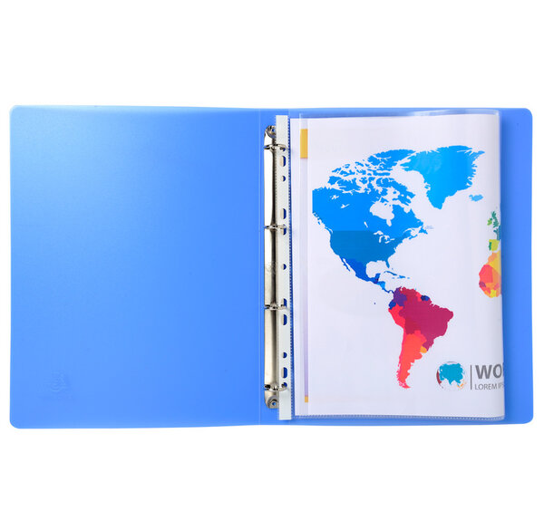 Sachet 10 poch perf PP double A4 ou A3 x 5 EXACOMPTA