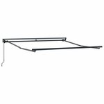 vidaXL Auvent Rétractable Noir 300x250 cm tissu