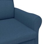 vidaXL fauteuil Bleu 76 x 94 x 102 cm Tissu Sharpa