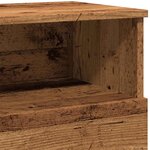 vidaXL Table de chevet vieux bois 50x32x60 cm bois d'ingénierie