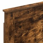 vidaXL Tête de lit avec tête de lit Chêne fumé 90 cm Bois d'ingénierie