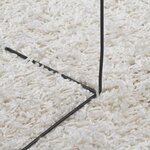 vidaXL Tapis shaggy PAMPLONA poils longs moderne crème 140x200 cm