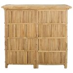 vidaXL Table de bar extérieure Naturel 115 x 55 x 105 cm Bambou