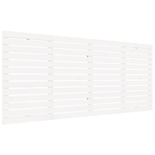 vidaXL Tête de lit murale Blanc 166x3x91 5 cm Bois massif de pin